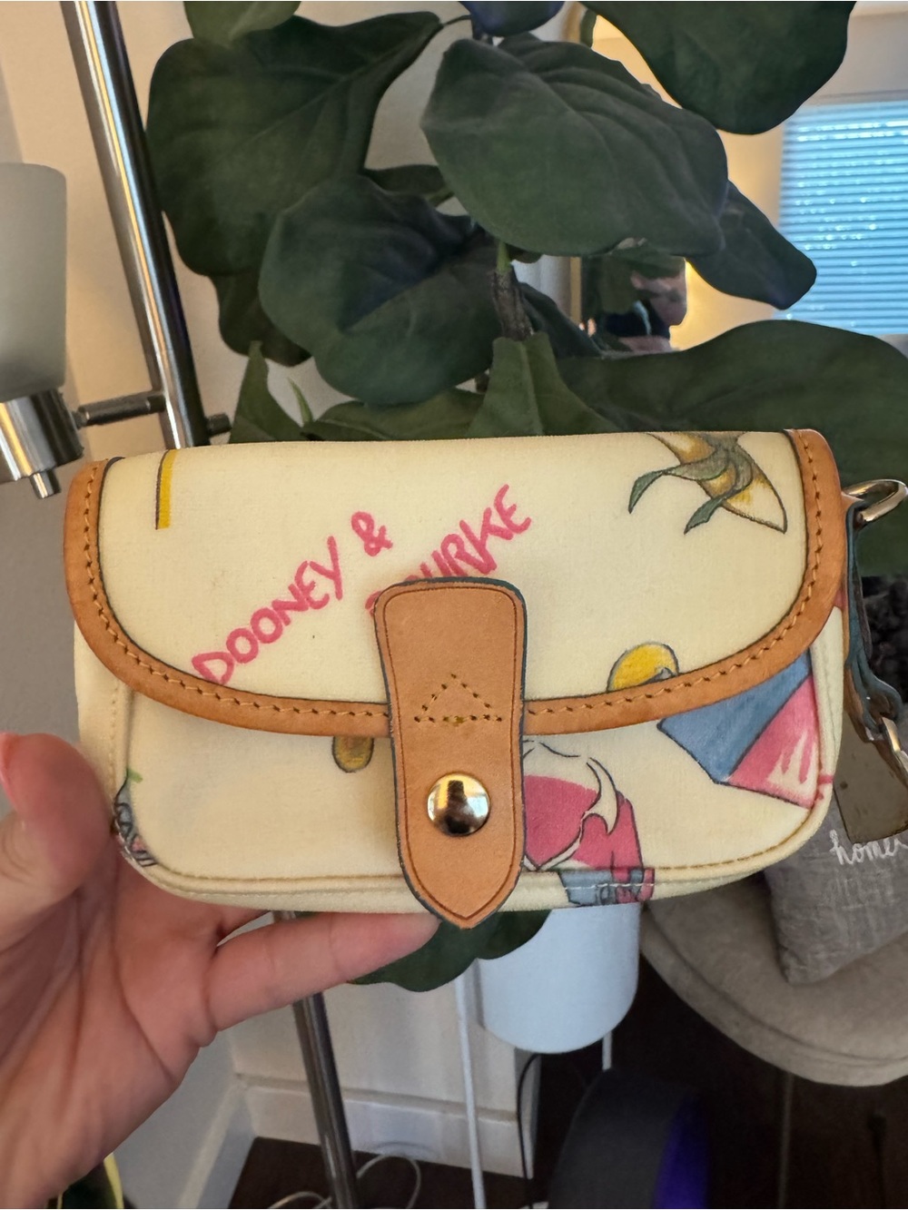 NWT- Dooney & Bourke - Miami Themed- Mini East/West Slouch and Pouch - Picture 6 of 8